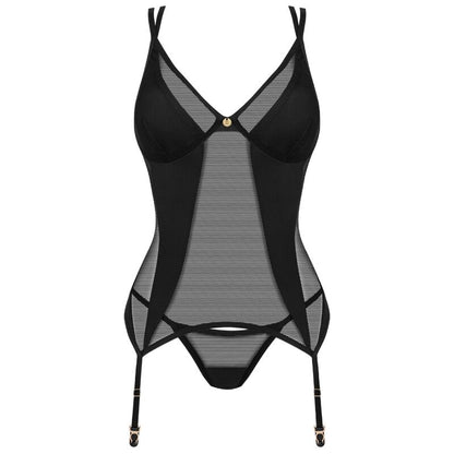 OBSESSIVE - NESARI CORSET & THONG XS/S - Sexshoptuga 