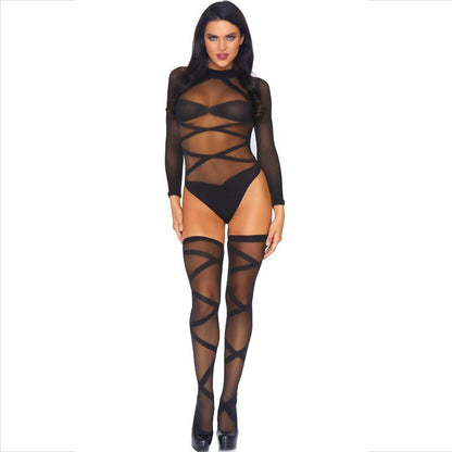 LEG AVENUE - CONJUNTO 2 PEAS CORPO E COXA - Sexshoptuga 