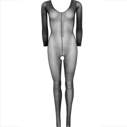 LEG AVENUE - BODYSTOCKING MANGA COMPRIDA PRETO - Sexshoptuga 