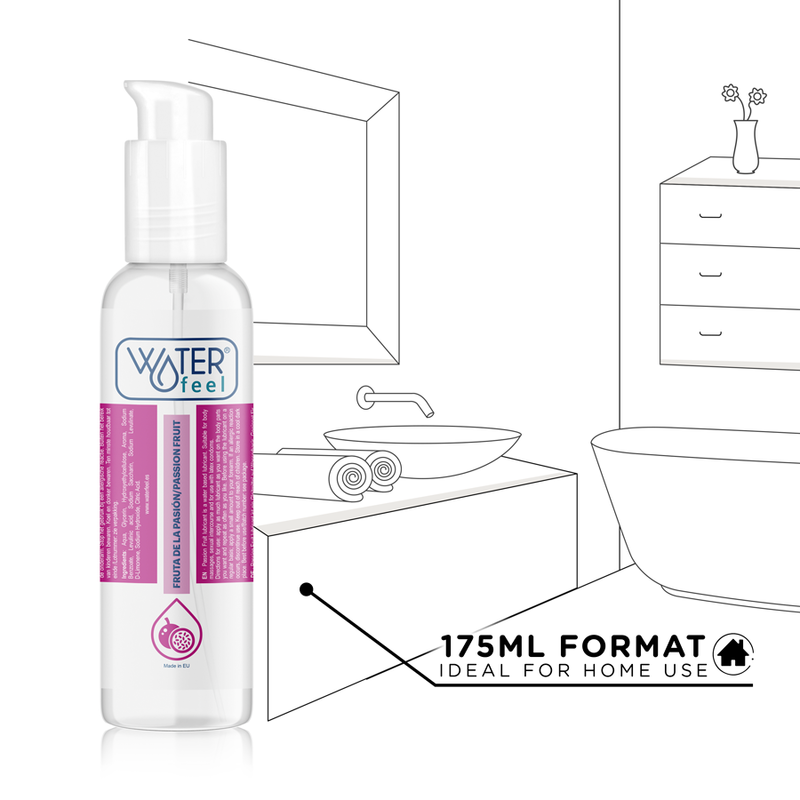 WATERFEEL - LUBRIFICANTE À BASE DE ÁGUA DE MARACUJÃO 175 ML - Sexshoptuga  Sexshoptuga 