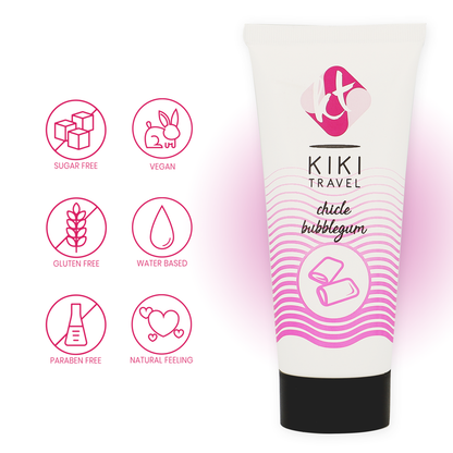 KIKÍ TRAVEL - GOMA DE MORANGO LUBRIFICANTE 50 ML - Sexshoptuga 