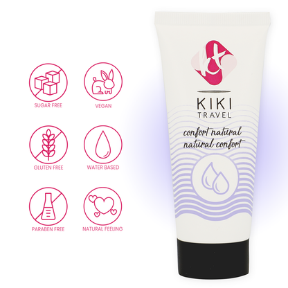 KIKÍ TRAVEL - CONFORT LUBRIFICANTE NATURAL 50 ML - Sexshoptuga 