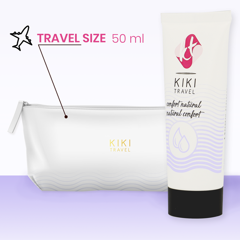 KIKÍ TRAVEL - CONFORT LUBRIFICANTE NATURAL 50 ML - Sexshoptuga  Sexshoptuga 