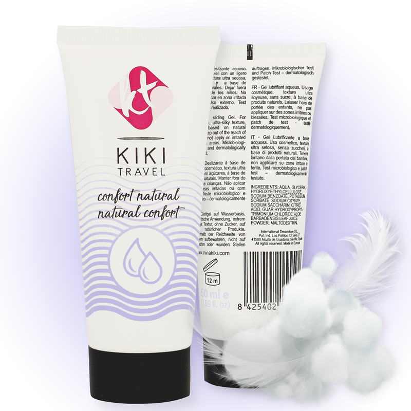 KIKÍ TRAVEL - CONFORT LUBRIFICANTE NATURAL 50 ML - Sexshoptuga  Sexshoptuga 