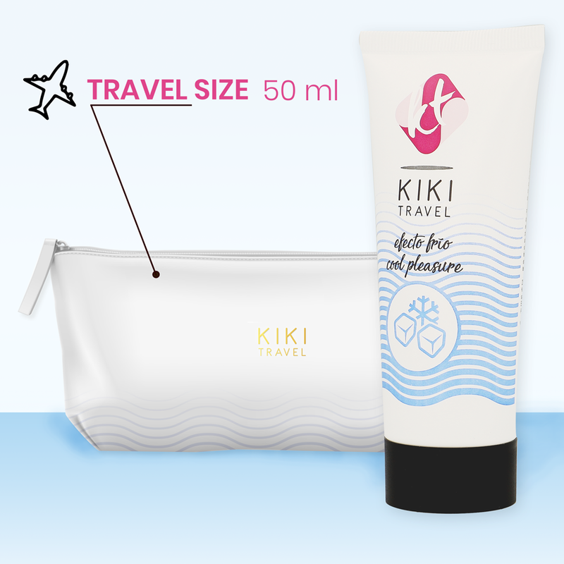 KIKÍ TRAVEL -  LUBRIFICANTE COM EFEITO DE REFRIGERAÇÃO 50 ML - Sexshoptuga  Sexshoptuga 