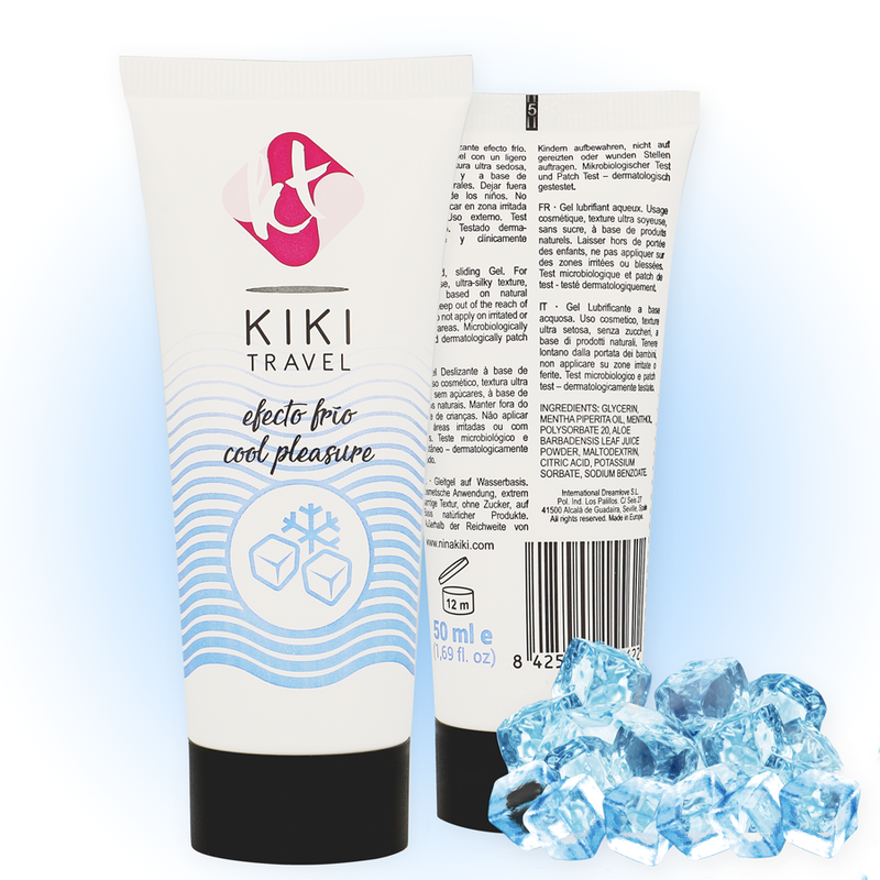 KIKÍ TRAVEL -  LUBRIFICANTE COM EFEITO DE REFRIGERAÇÃO 50 ML - Sexshoptuga  Sexshoptuga 