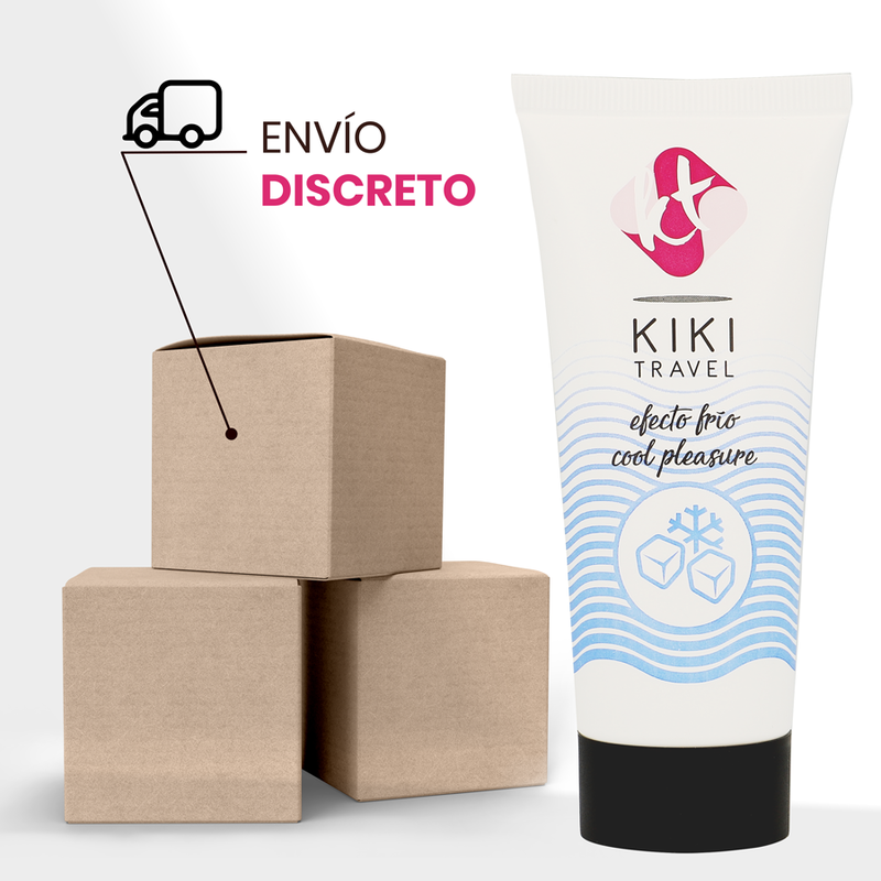 KIKÍ TRAVEL -  LUBRIFICANTE COM EFEITO DE REFRIGERAÇÃO 50 ML - Sexshoptuga  Sexshoptuga 