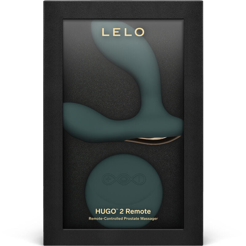 LELO - HUGO 2 VERDE MASSAGEADOR DE PRÓSTATA COM CONTROLE REMOTO - Sexshoptuga  Sexshoptuga 