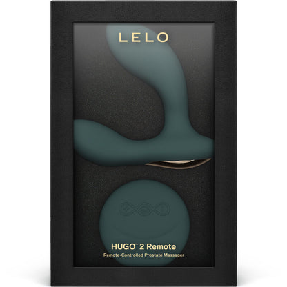 LELO - HUGO 2 VERDE MASSAGEADOR DE PRÓSTATA COM CONTROLE REMOTO - Sexshoptuga 