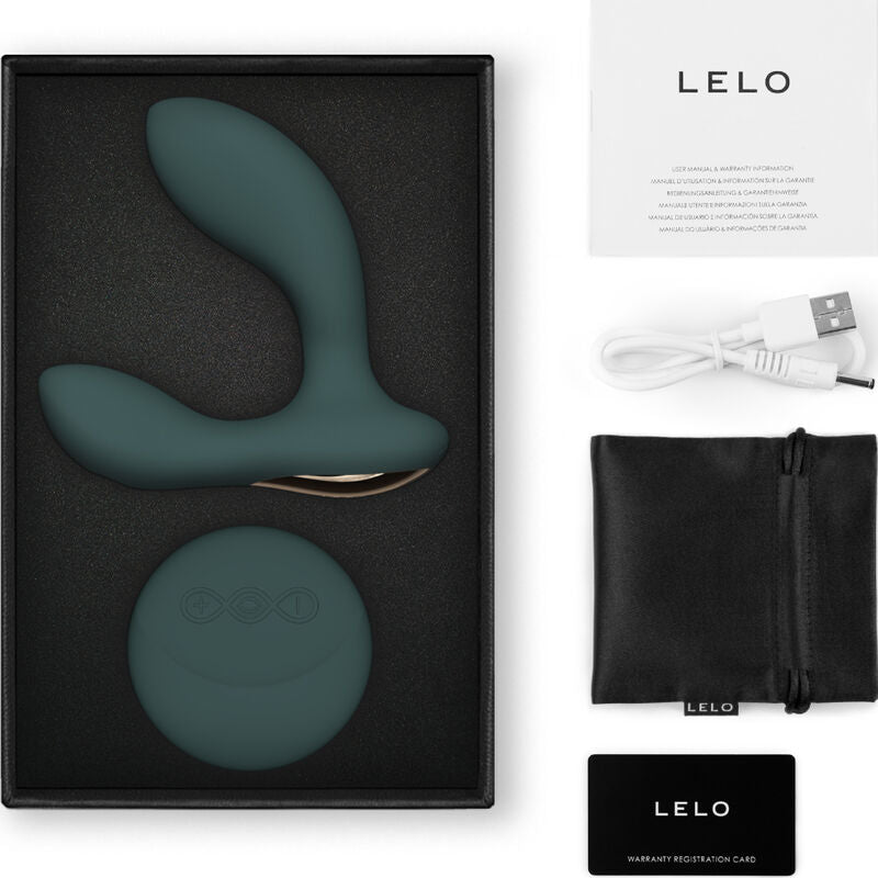 LELO - HUGO 2 VERDE MASSAGEADOR DE PRÓSTATA COM CONTROLE REMOTO - Sexshoptuga 