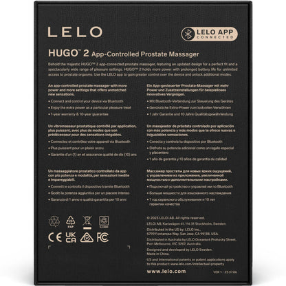 LELO - MASSAGADOR DE PRÓSTATA VERDE HUGO 2 - Sexshoptuga 