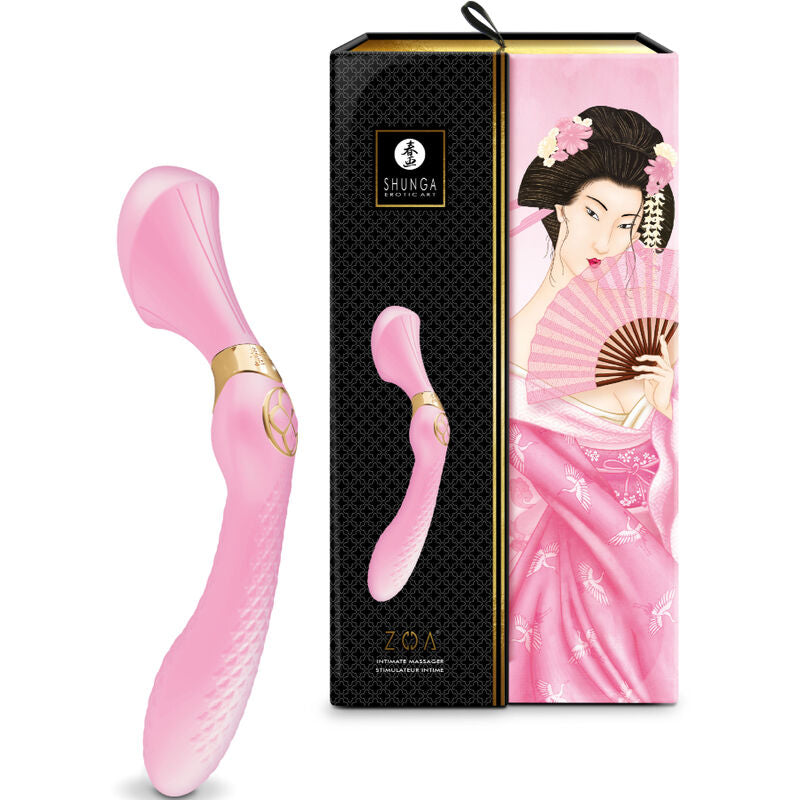 SHUNGA - MASSAJADOR ÍNTIMO ZOA ROSA - Sexshoptuga  Sexshoptuga 