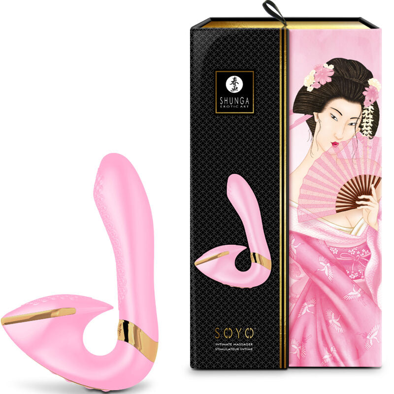 SHUNGA - MASSAJADOR ÍNTIMO SOYO ROSA - Sexshoptuga  Sexshoptuga 