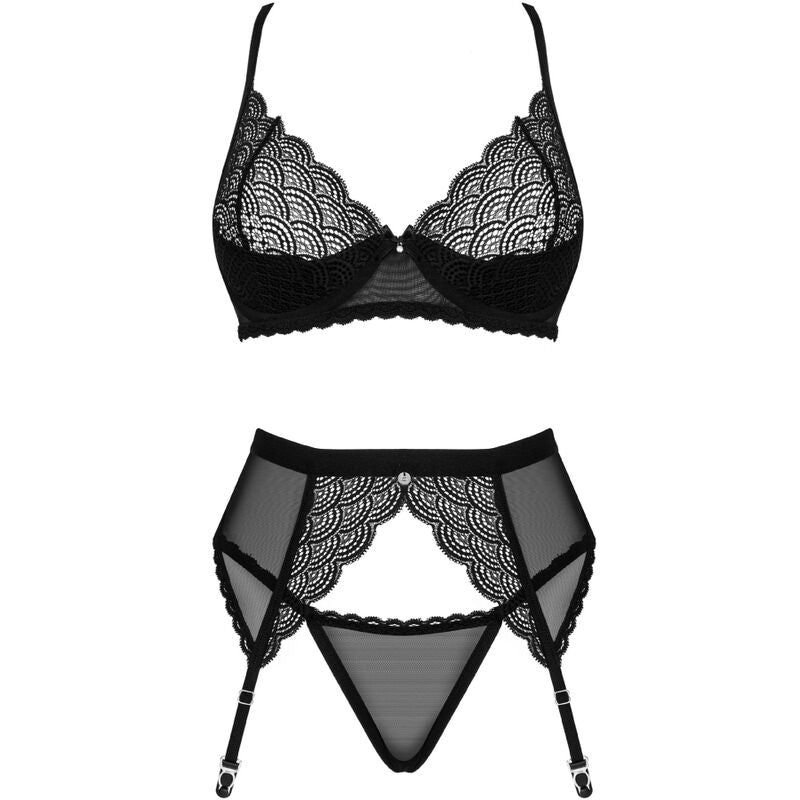 OBSESSIVE - CONJUNTO CHEMERIS 3 PEÇAS XS/S - Sexshoptuga  Sexshoptuga 