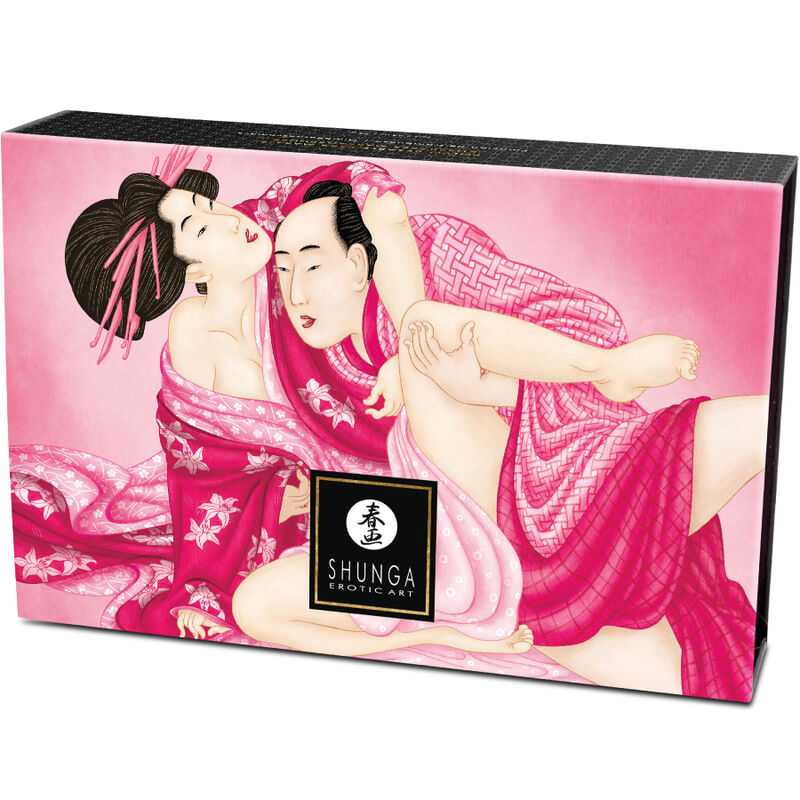 SHUNGA - KIT DE PÓ DE MASSAGEM COMESTÍVEL FRAMBOESA - Sexshoptuga  Sexshoptuga 