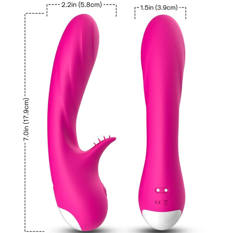 ARMONY - VIBRADOR ROMANCE COM ESTIMULADOR FÚCSIA Sexshoptuga 