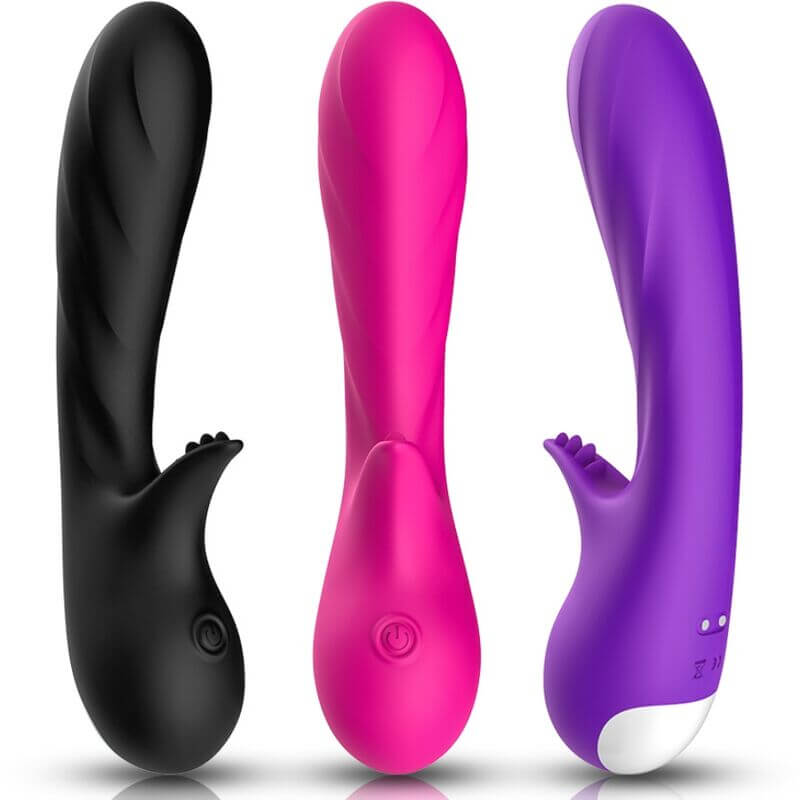 ARMONY - VIBRADOR ROMANCE COM ESTIMULADOR FÚCSIA Sexshoptuga 