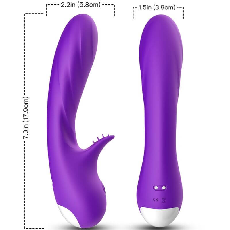 ARMONY - VIBRADOR ROMANCE COM ESTIMULADOR ROXO Sexshoptuga 