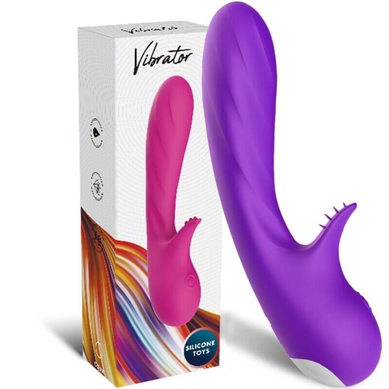 ARMONY - VIBRADOR ROMANCE COM ESTIMULADOR ROXO Sexshoptuga 