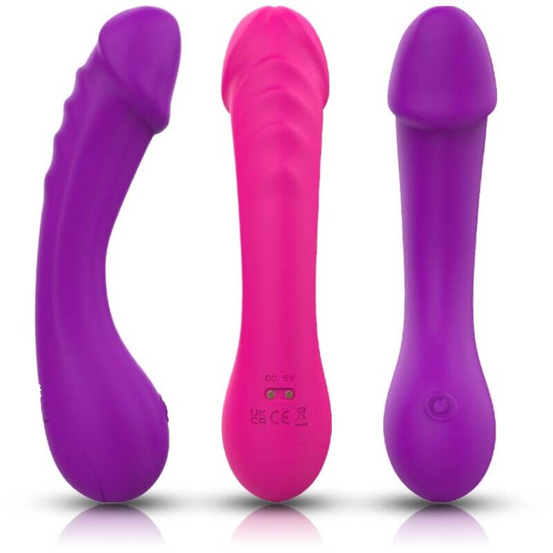 ARMONY - VIBRADOR DILDO G-SPOT SILICONE FÚCSIA Sexshoptuga 