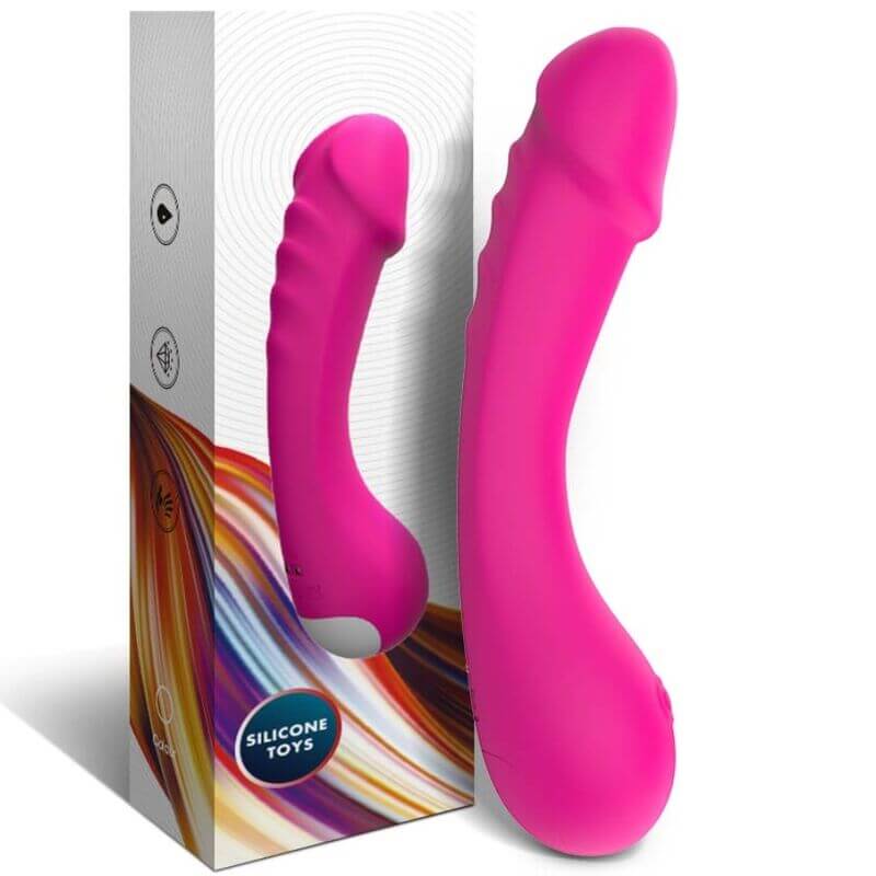 ARMONY - VIBRADOR DILDO G-SPOT SILICONE FÚCSIA Sexshoptuga 