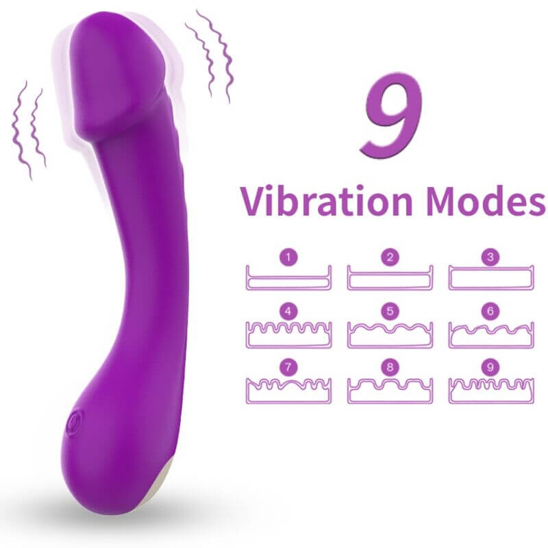 ARMONY - DILDO VIBRADOR G-SPOT SILICONE ROXO Sexshoptuga 