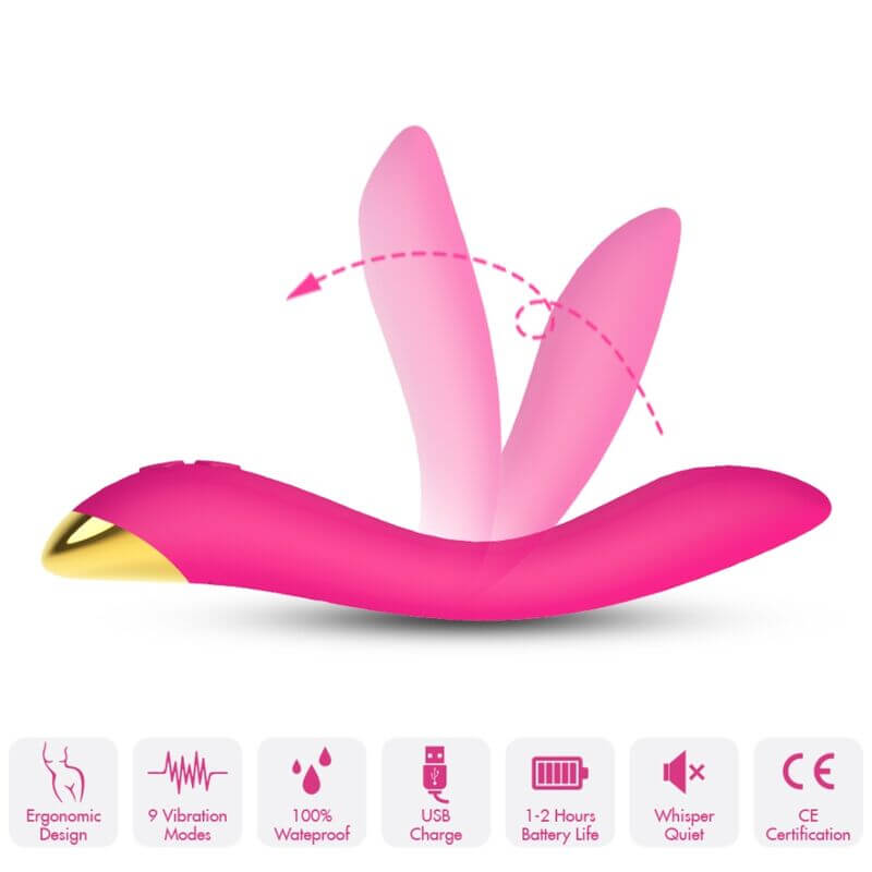 ARMONY - FLAMINGO VIBRADOR MULTPOSIÇÃO FÚCSIA Sexshoptuga 