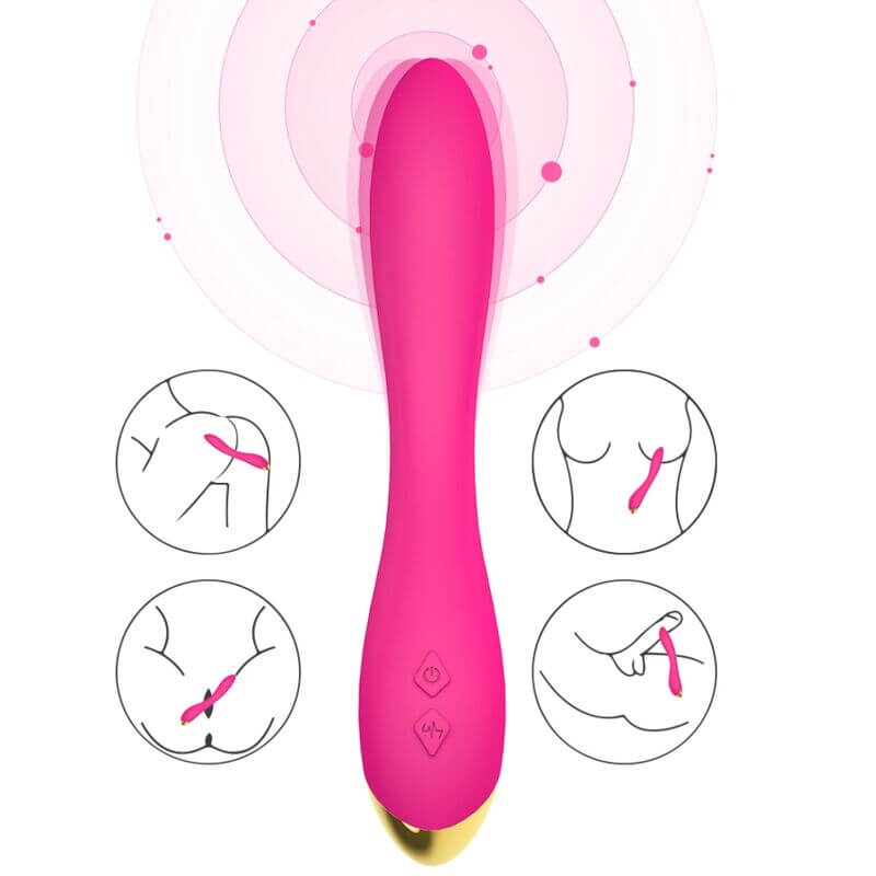 ARMONY - FLAMINGO VIBRADOR MULTPOSIÇÃO FÚCSIA Sexshoptuga 