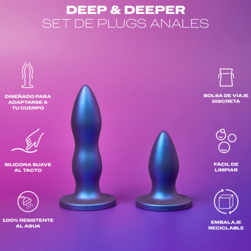 DUREX - TOY CONJUNTO DE PLUG ANAL DEEP & DEEPER Sexshoptuga 