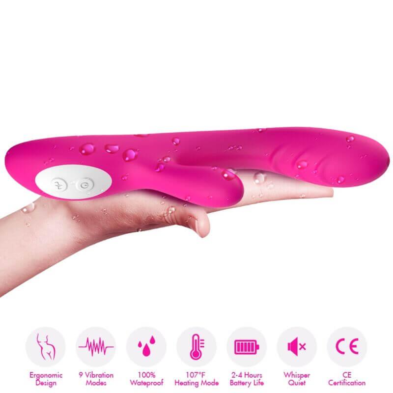 ARMONY - VIBRADOR SPARK EFEITO CALOR FÚCSIA - Sexshoptuga 