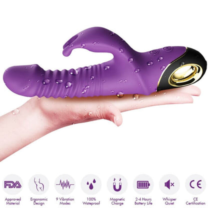 ARMONY - ZING PURPLE RABBIT VIBRATING DILDO