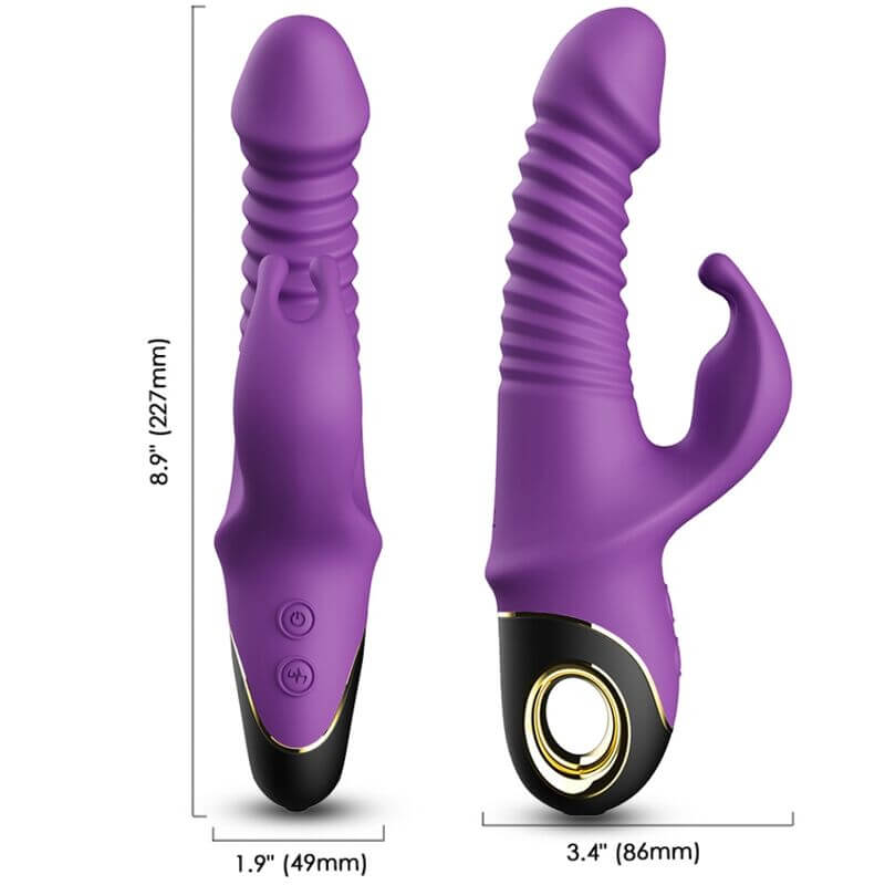 ARMONY - ZING PURPLE RABBIT VIBRATING DILDO