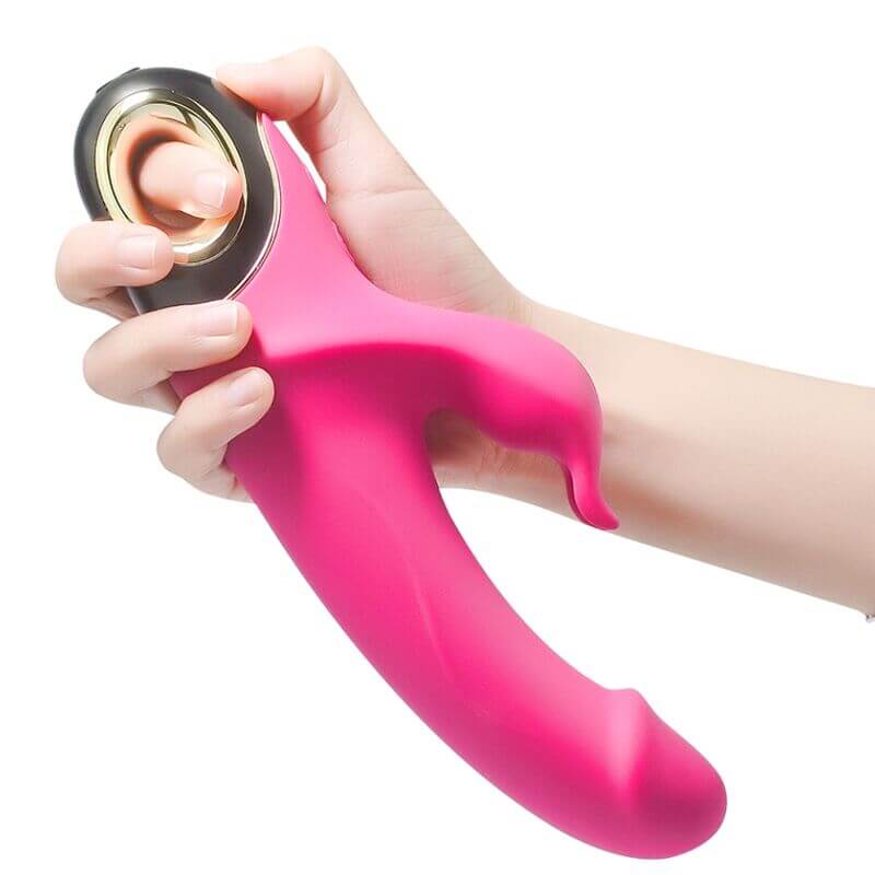 ARMONY - RABBIT DILDO VIBRATOR METER ROTATOR FUCHSIA