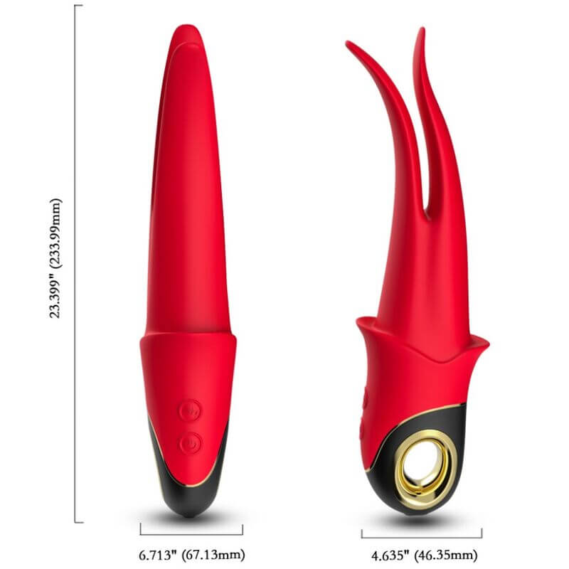 ARMONY - SHADOW DOUBLE HEAD VIBRATOR TEASING RED