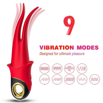 ARMONY - SHADOW DOUBLE HEAD VIBRATOR TEASING RED