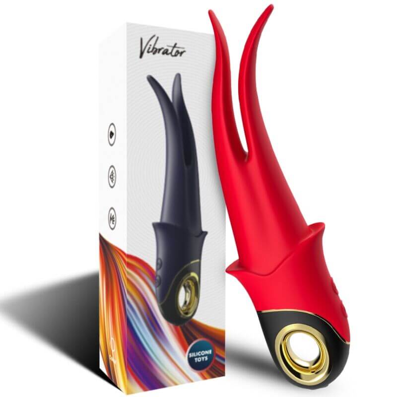 ARMONY - SHADOW DOUBLE HEAD VIBRATOR TEASING RED