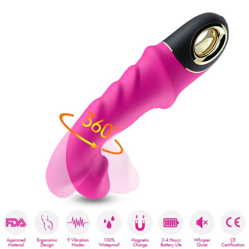 ARMONY - JOYBLADE DILDO VIBRADOR ROTADOR FÚCSIA Sexshoptuga 