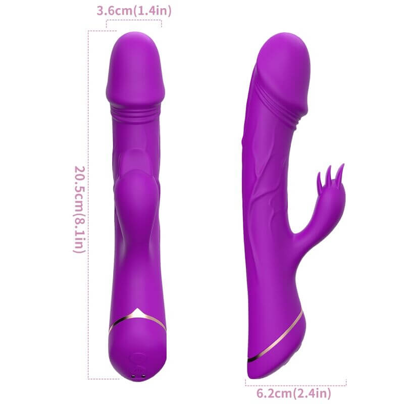 ARMONY - PURPLE SILICONE RABBIT VIBRATING DILDO Sexshoptuga 