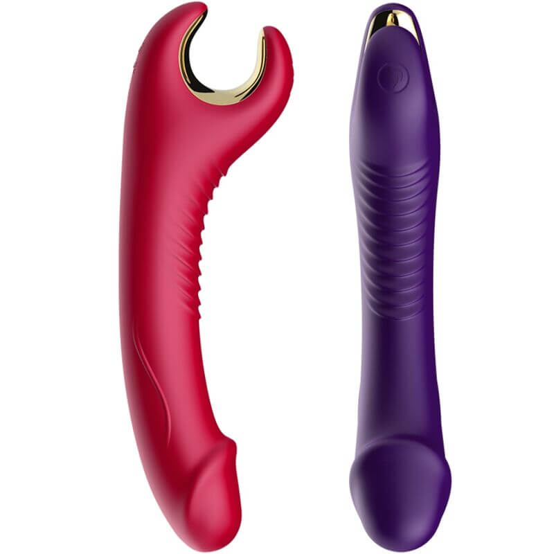 ARMONY - PRINCE DILDO VIBRADOR E ROTATOR VERMELHO Sexshoptuga 