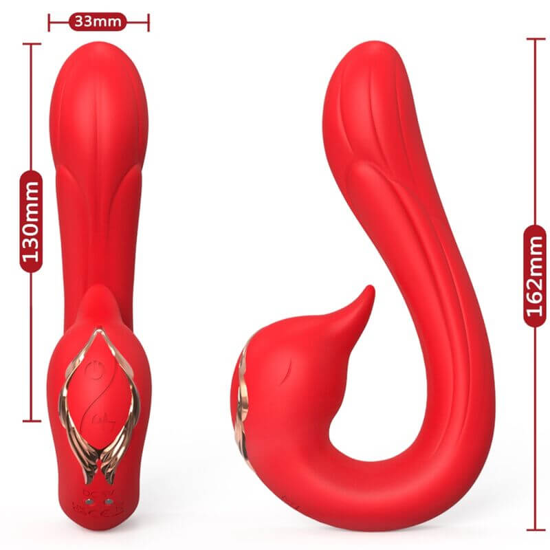 ARMONY - DELFIN MULTIPOSITION VIBRATOR WITH RED HEAT EFFECT