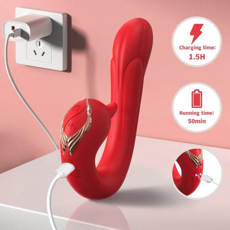 ARMONY - DELFIN MULTIPOSITION VIBRATOR WITH RED HEAT EFFECT