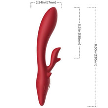 ARMONY - ELK RED CURVED RABBIT VIBRATOR Sexshoptuga 