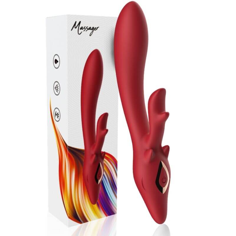 ARMONY - ELK RED CURVED RABBIT VIBRATOR