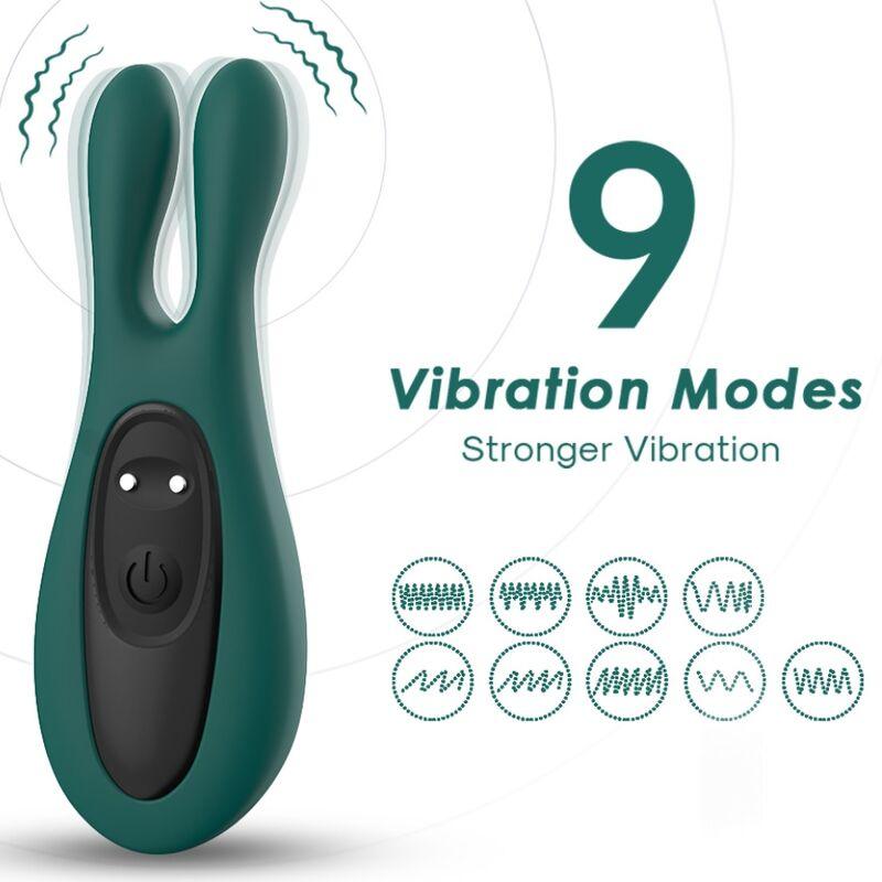 ARMONY - ESTIMULADOR E VIBRADOR COELHO VERDE - Sexshoptuga 