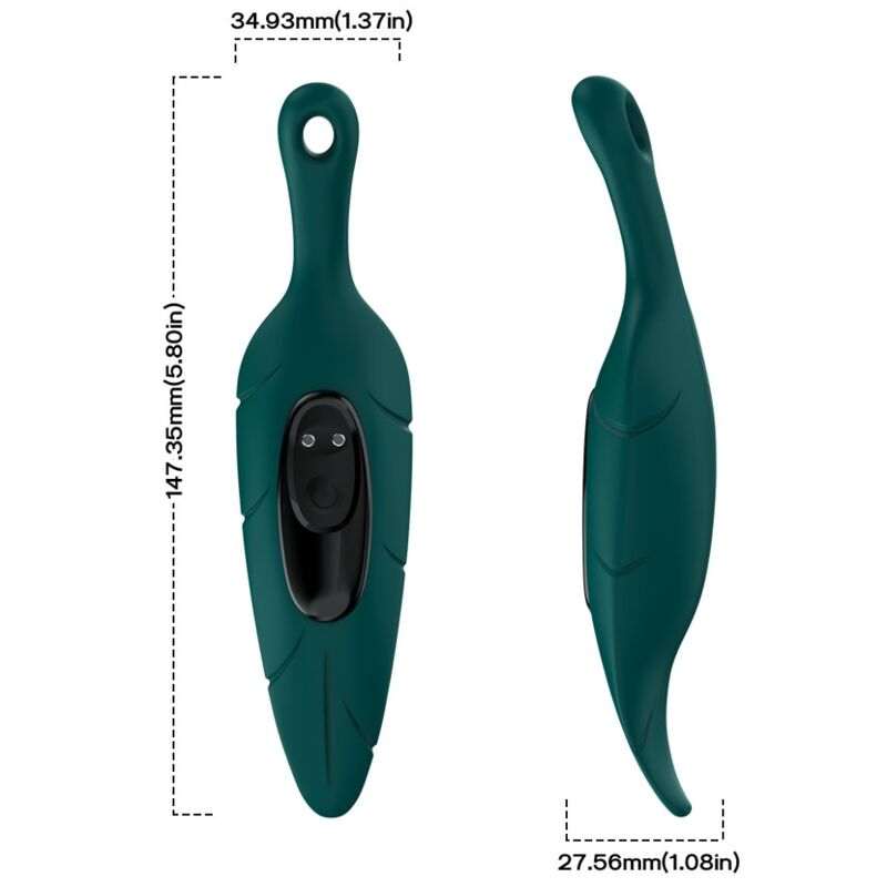 ARMONY - ESTIMULADOR E VIBRADOR FOLHA VERDE - Sexshoptuga 