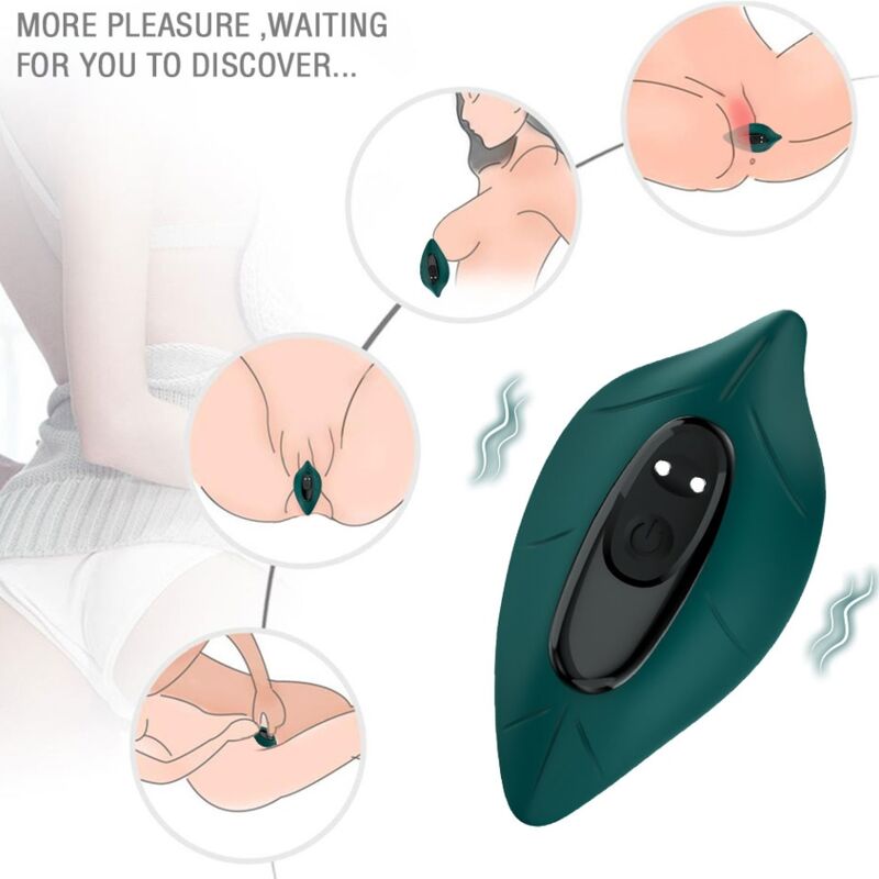 ARMONY - ESTIMULADOR E VIBRADOR CONTROLE REMOTO VERDE - Sexshoptuga 