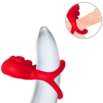 ARMONY - ANEL VIBRADOR CORAÇÃO VERMELHO - Sexshoptuga 