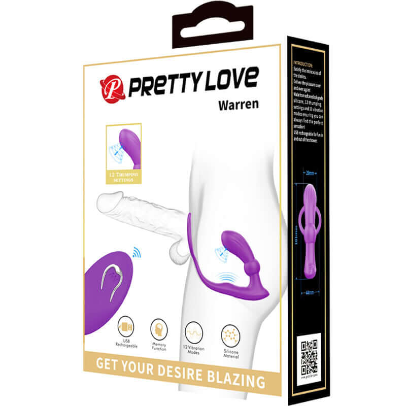 PRETTY LOVE - ANEL ANAL E VIBRADOR WARREN VIOLET - Sexshoptuga  Sexshoptuga 