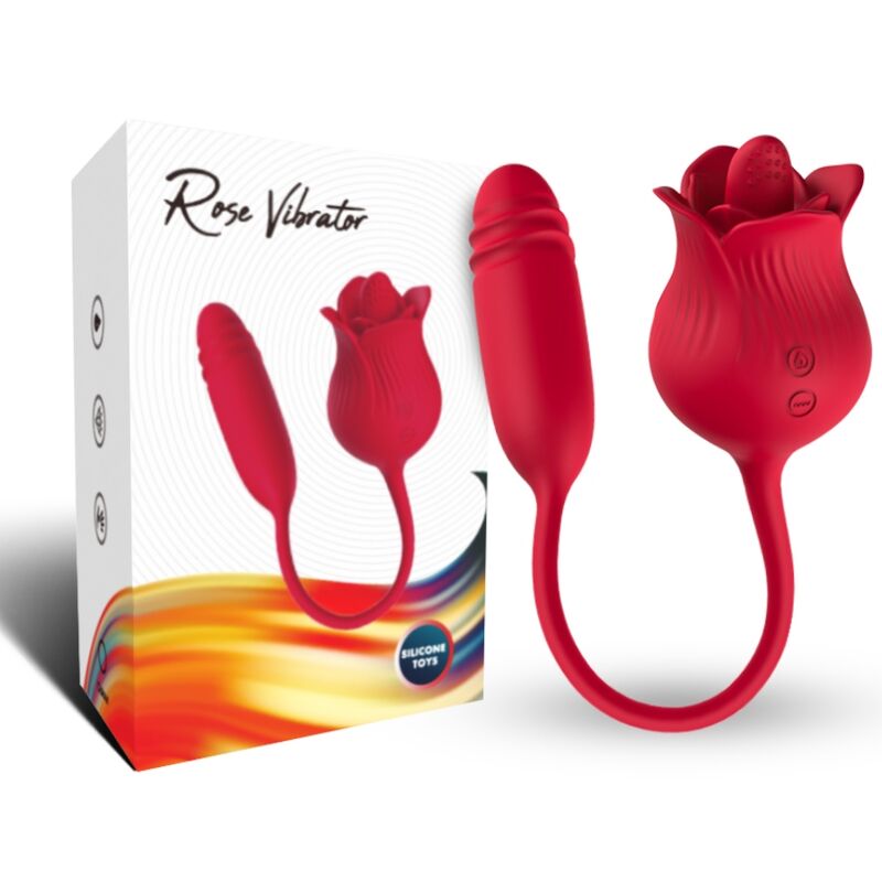 ARMONY - ROSELIP LICKING VIBRANDO CLITÓRIO E VIBRADOR VERMELHO Sexshoptuga 