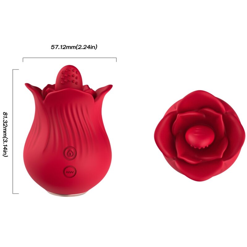 ARMONY - VIBRADOR E ESTIMULADOR ROSA VERMELHO Sexshoptuga 